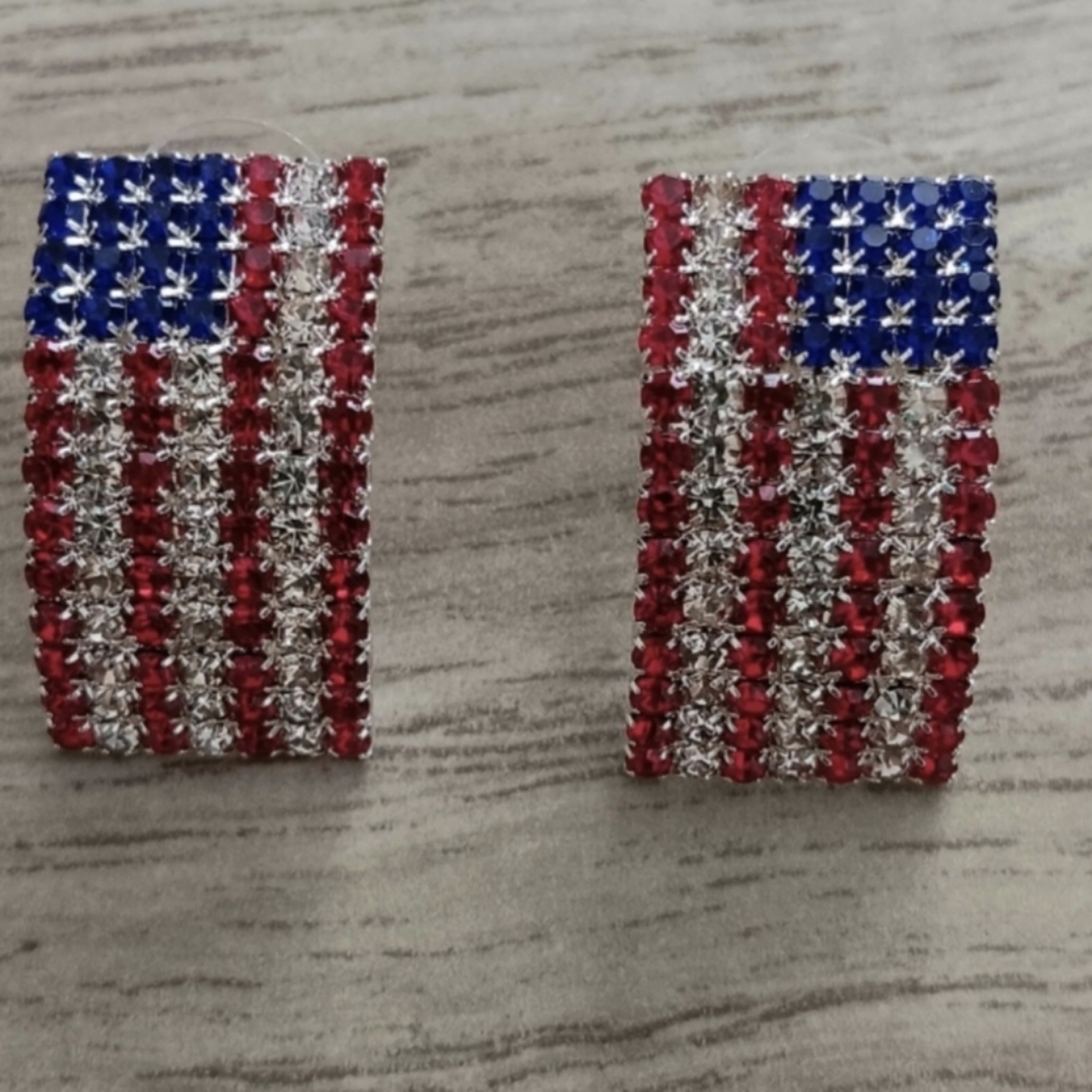 American Flag Earrings